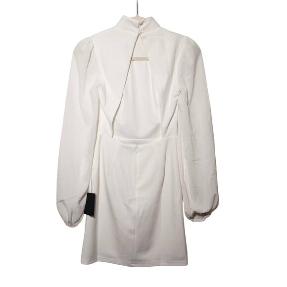 NEW Lulus Exceptionally Flirty White Long Sleeve Backless Mini Dress Size XS - Picture 6 of 13